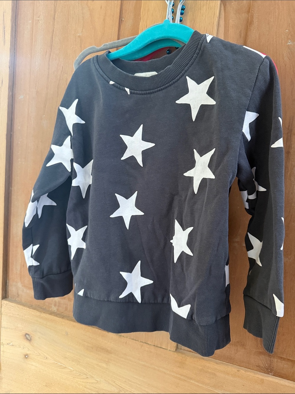 H&M Kids grey Star Print Long-Sleeve Top